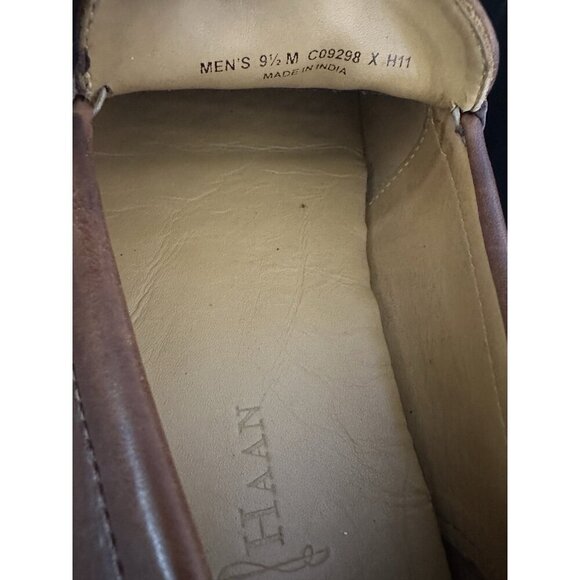 Cole Haan C09298 Men 9.5 M Cognac Leather Horsebit Dress Loafers Slip-on Shoe - Picture 10 of 10